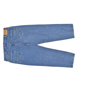 Men's Levi's 550 Relaxed Tapered Leg Blue Jeans Size 42x32 Cotton